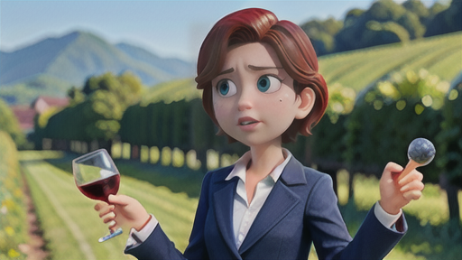 ぶどう畑の広がり