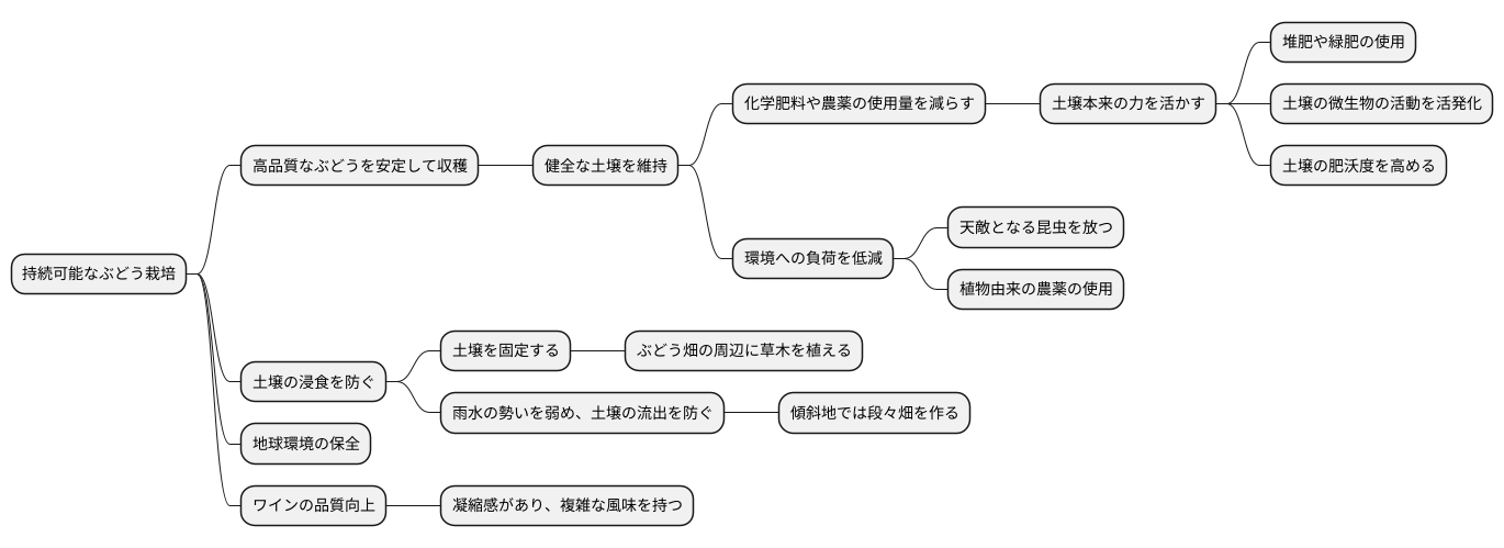 持続可能なぶどう栽培