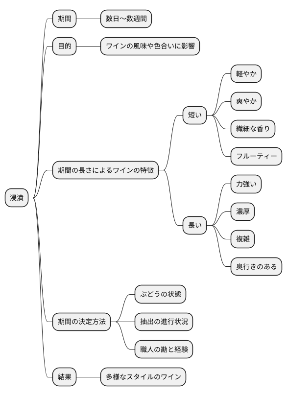 マセラシオンの期間